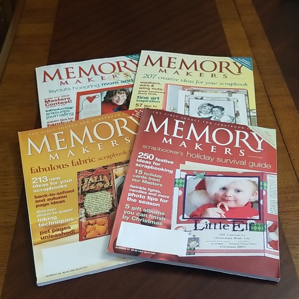 Vintage Memory Makers Scrapbooking Magazines Set